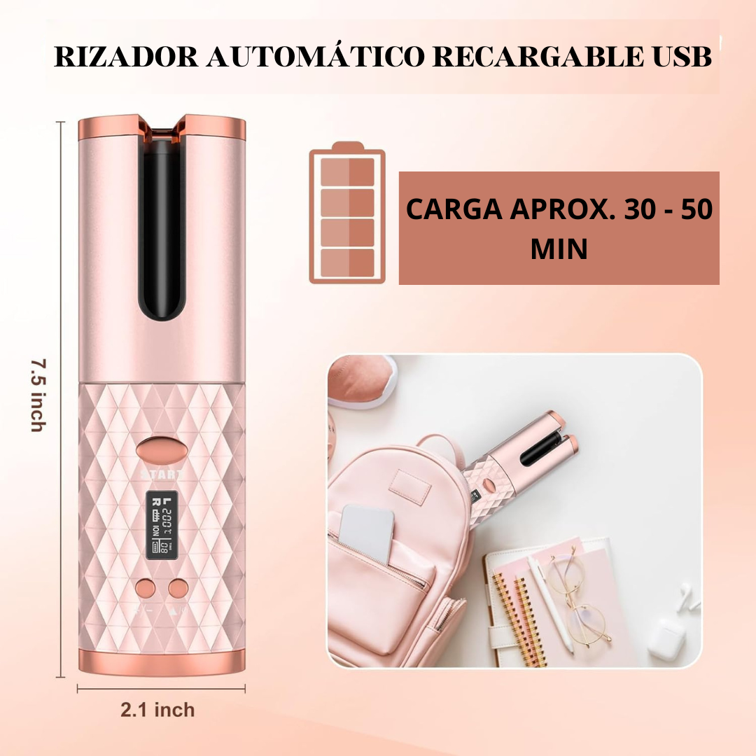 RIZADOR CABELLO AUTOMÁTICO INALÁMBRICO