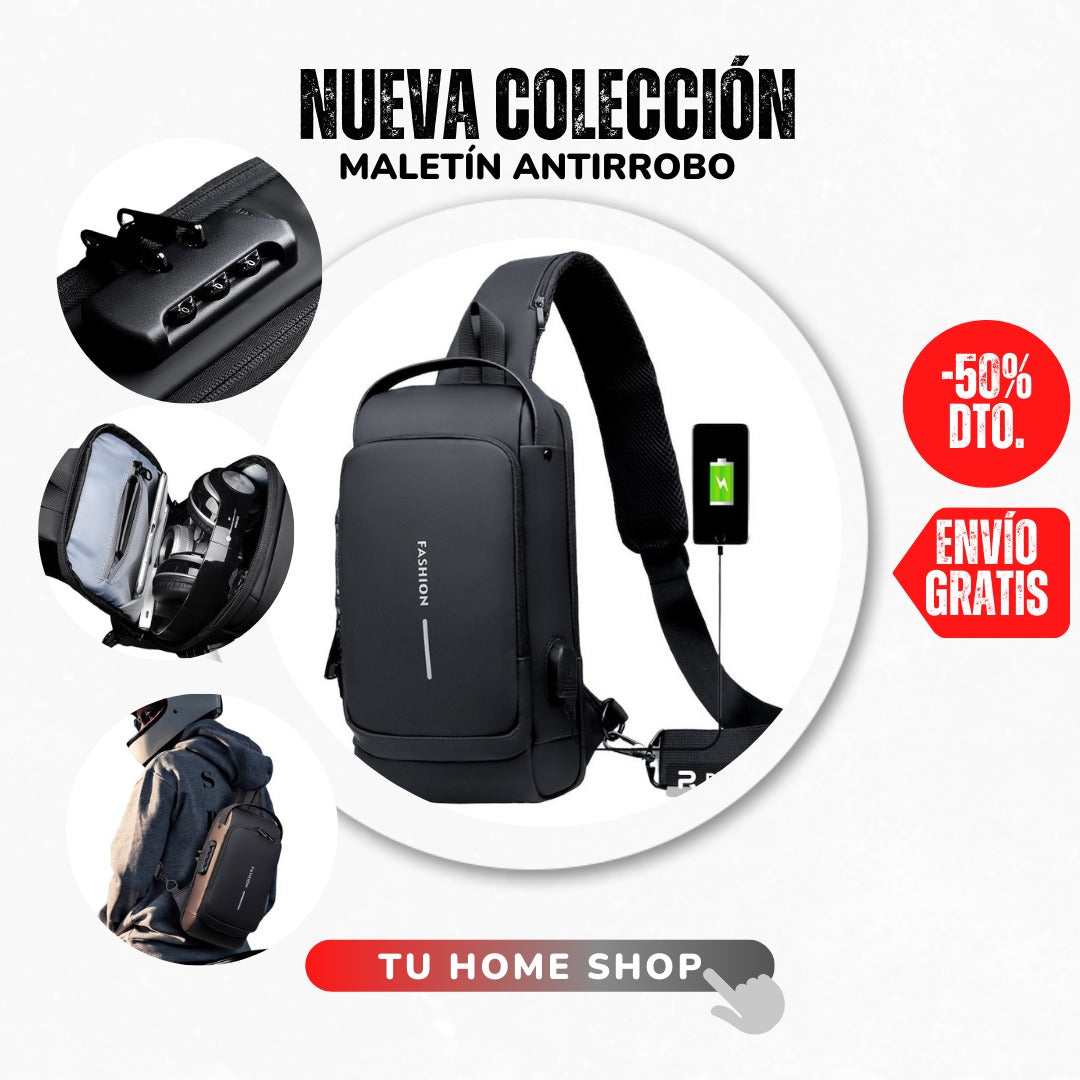 BOLSO ANTIRROBO CON PUERTO USB ®