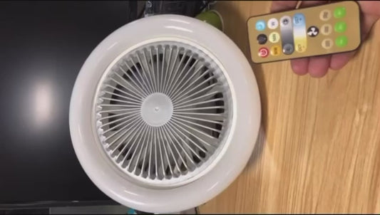 LAMPARA CON VENTILADOR INCLUÍDO